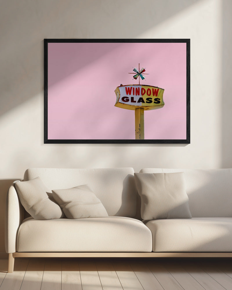 Atomic Pink Starburst Vintage Sign | Canvas