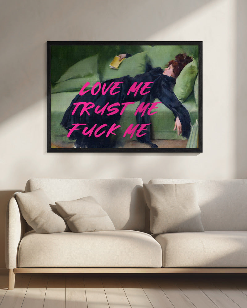 Love Me Trust Me Fuck Me / Pink Version | Canvas