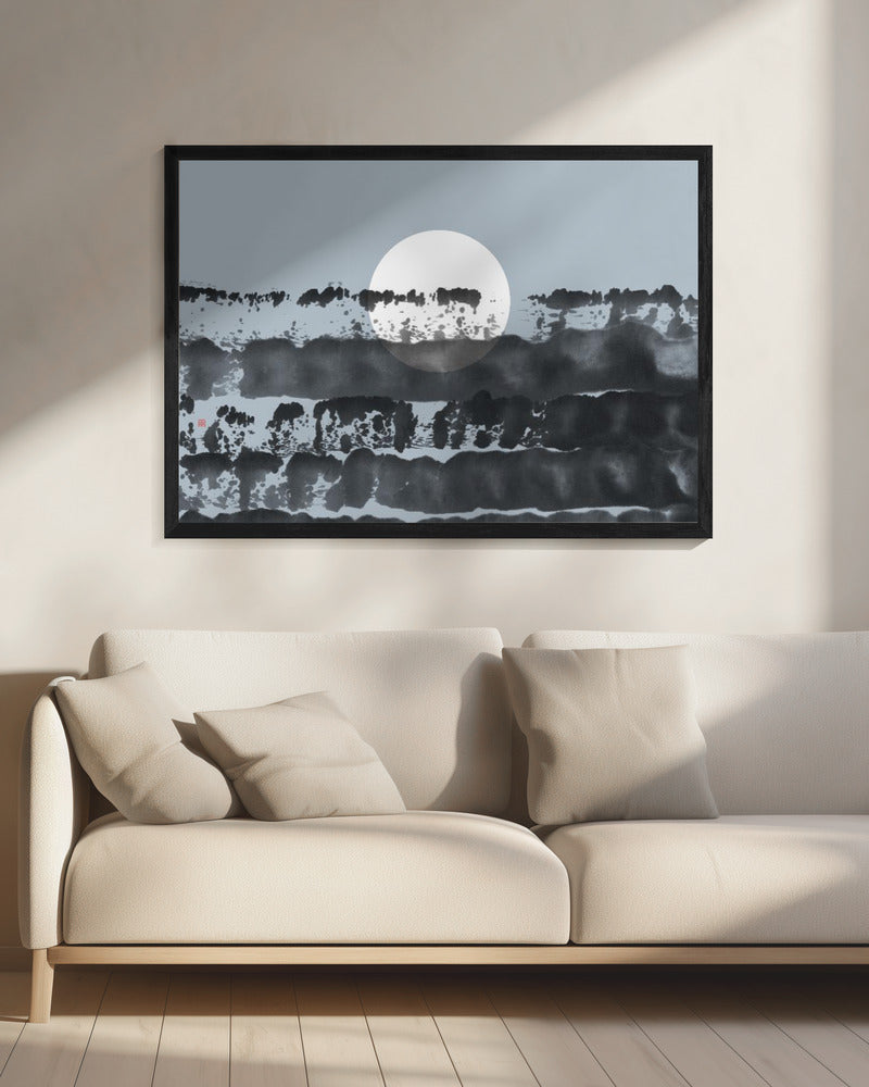 Hidden Moon N°5 | Behind the Horizon | Canvas
