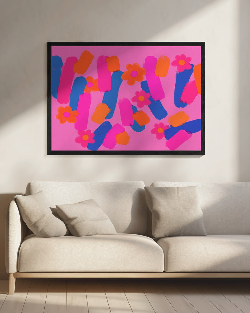 Floral Brush Dance | Canvas