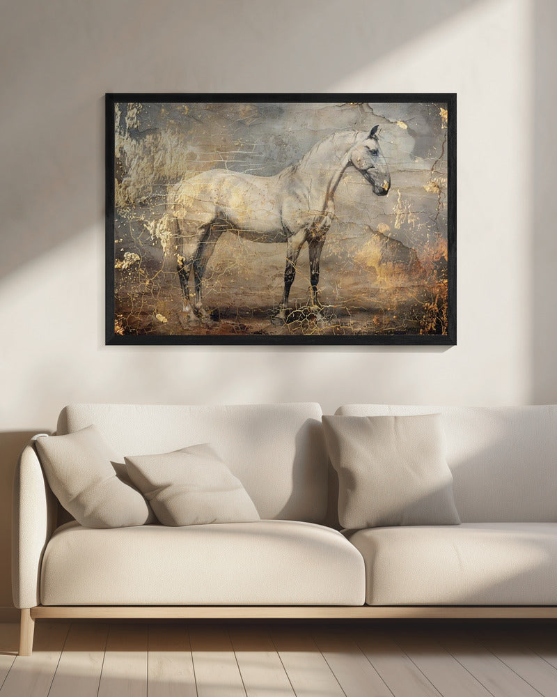 Horse Vintage Art Illustration 06 | Canvas