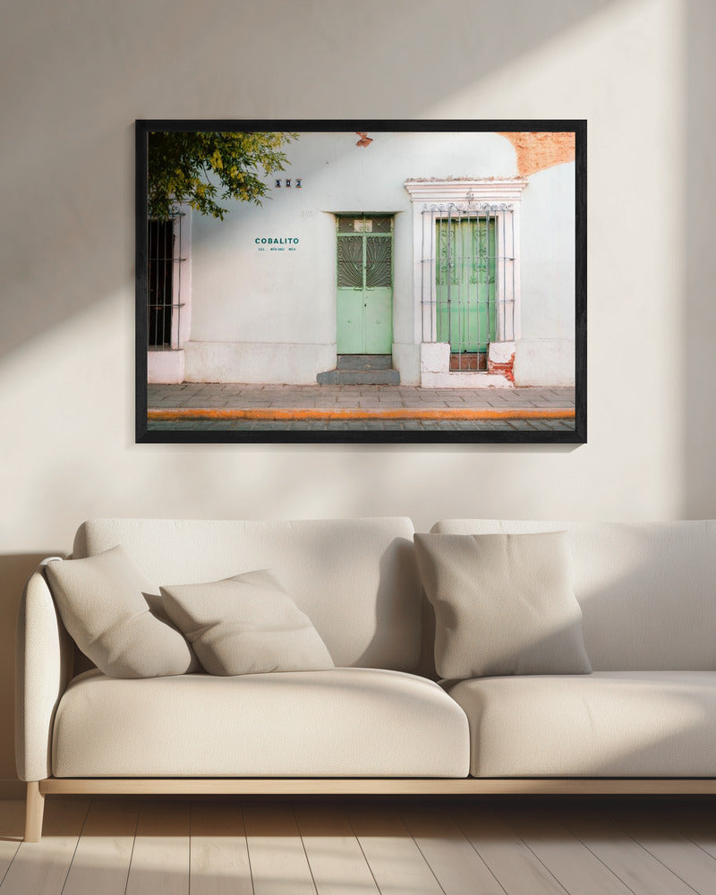 Oaxacan street | Colorful pastel Mexico photography | Canvas