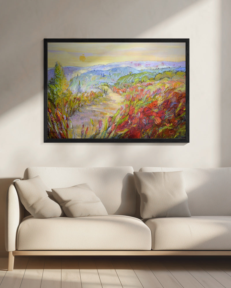 Hillside Sunrise Path | Canvas