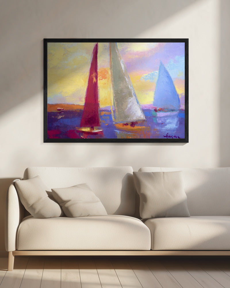 Sunset Sails | Canvas