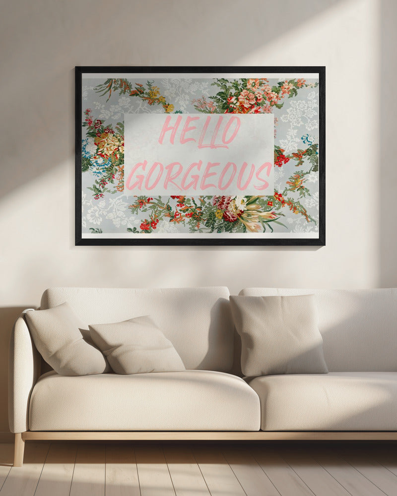 Hellogorgeousbluefloral Ratio2x3 | Canvas
