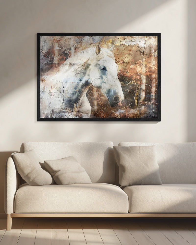 Horse Animal Vintage Art Illustration Wallart 05 | Canvas