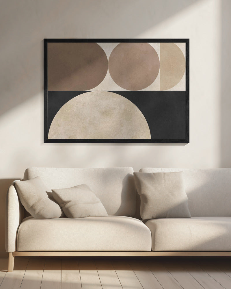 Brown geometry 5 | Canvas