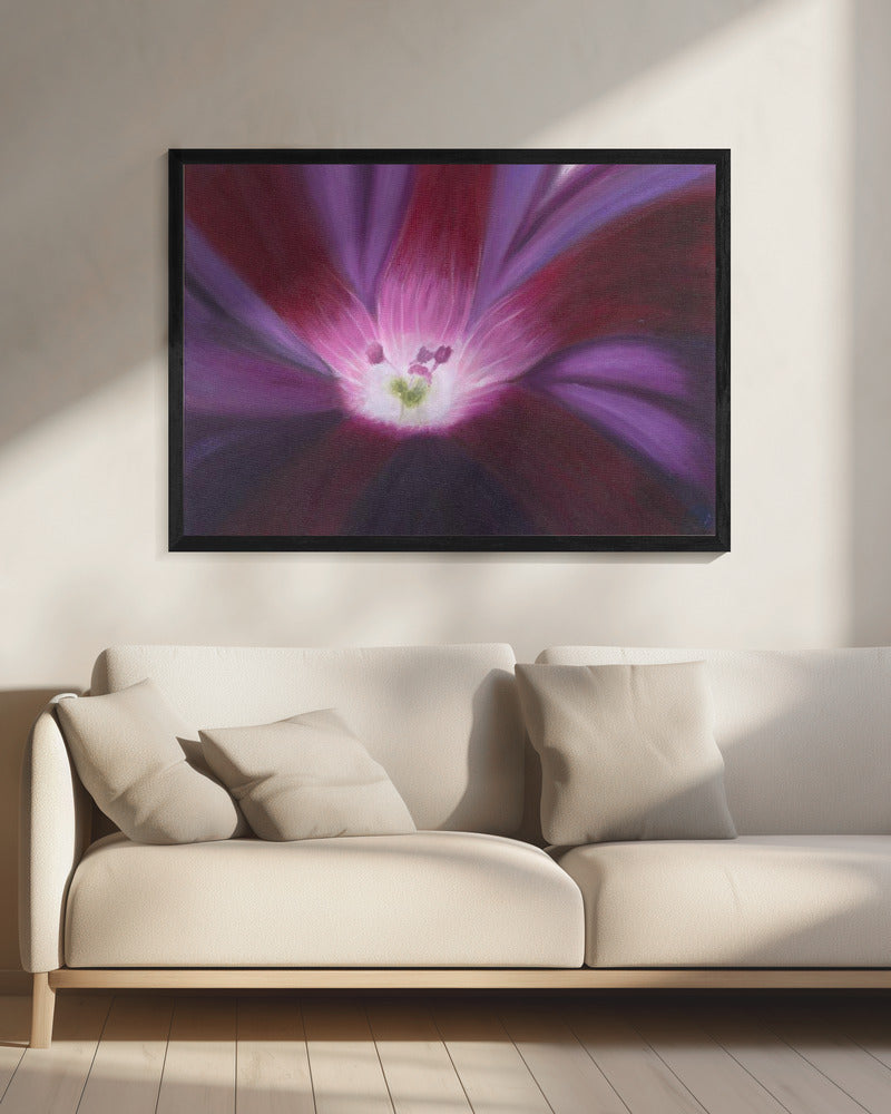 Purple Flower Oil on Canvas | Canvas