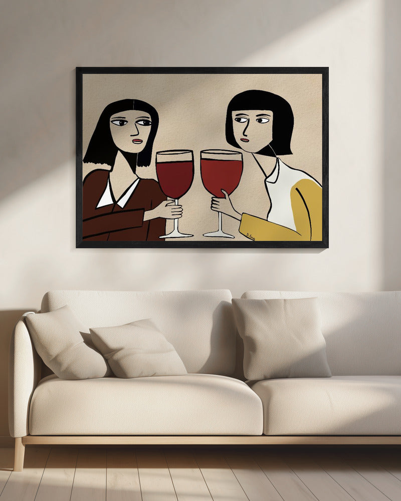 Wine Lover Friends | Canvas