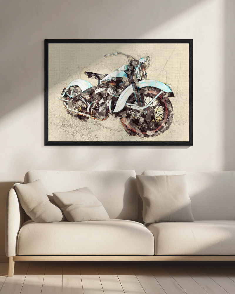 Old Motor Cycle | Canvas