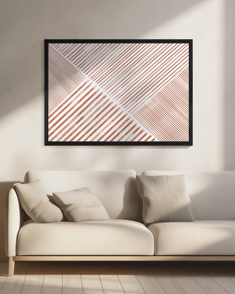 Striped Geometry | Canvas