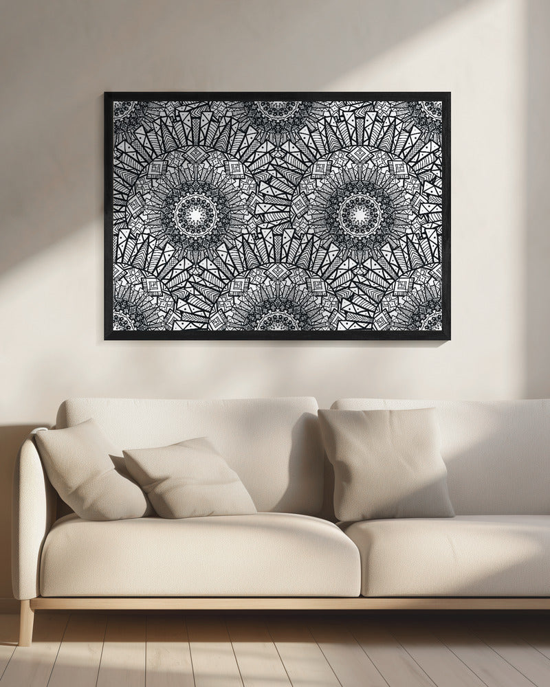 Abstract Mandala Line Art | Canvas