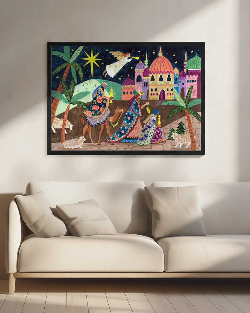 Three Wise Men and an Angel | Canvas