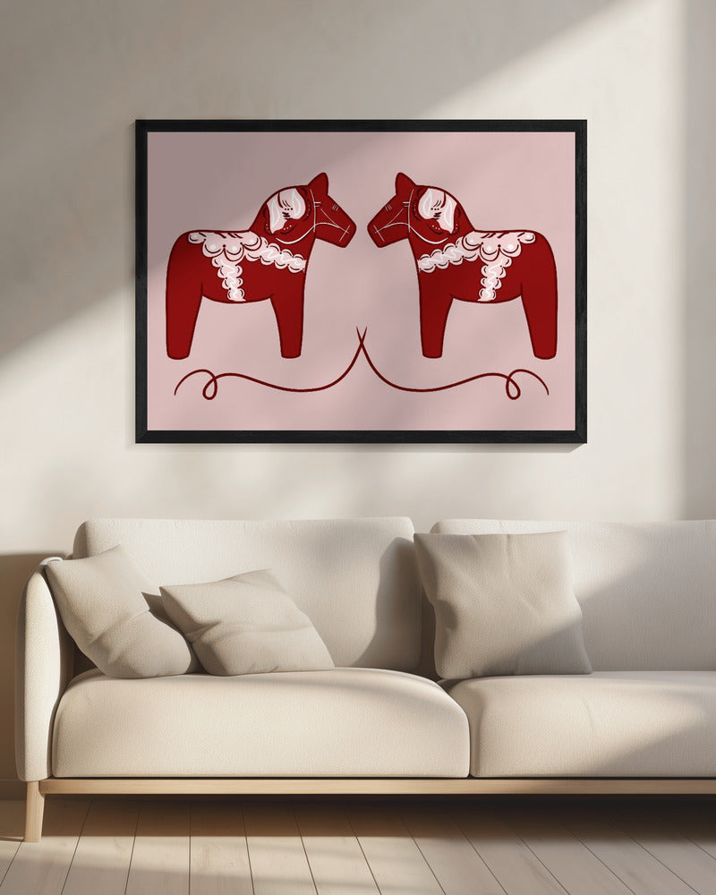 Nordic Horses Twins | Canvas