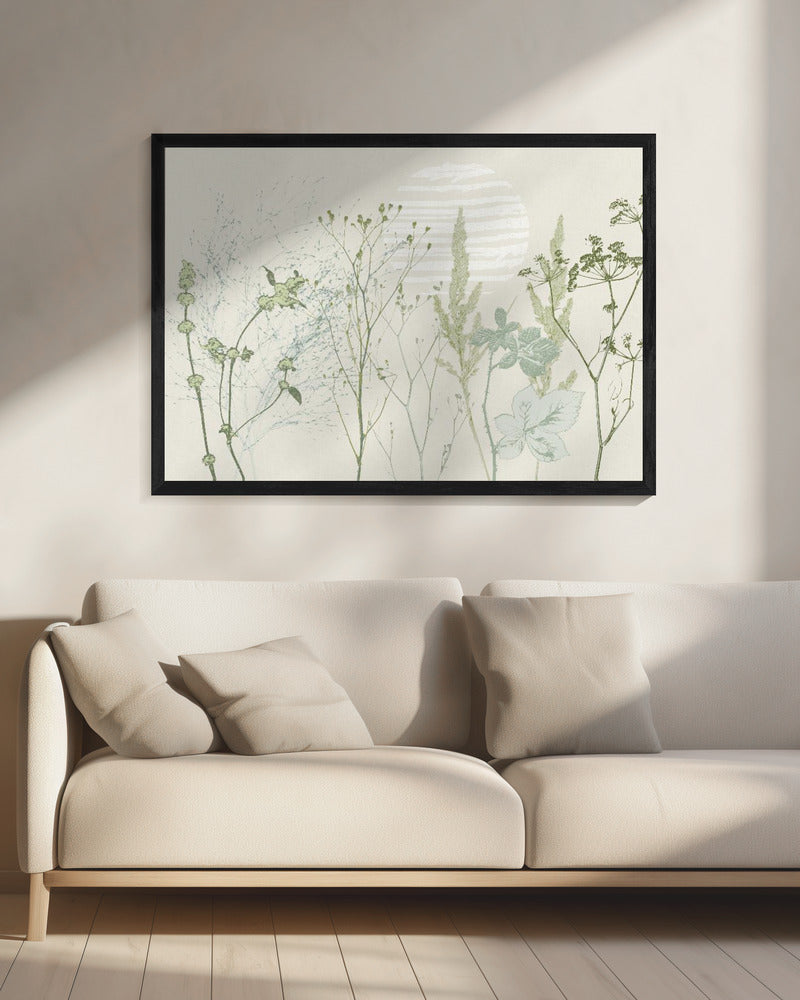 Plant based calming atmosphere natural green | Canvas