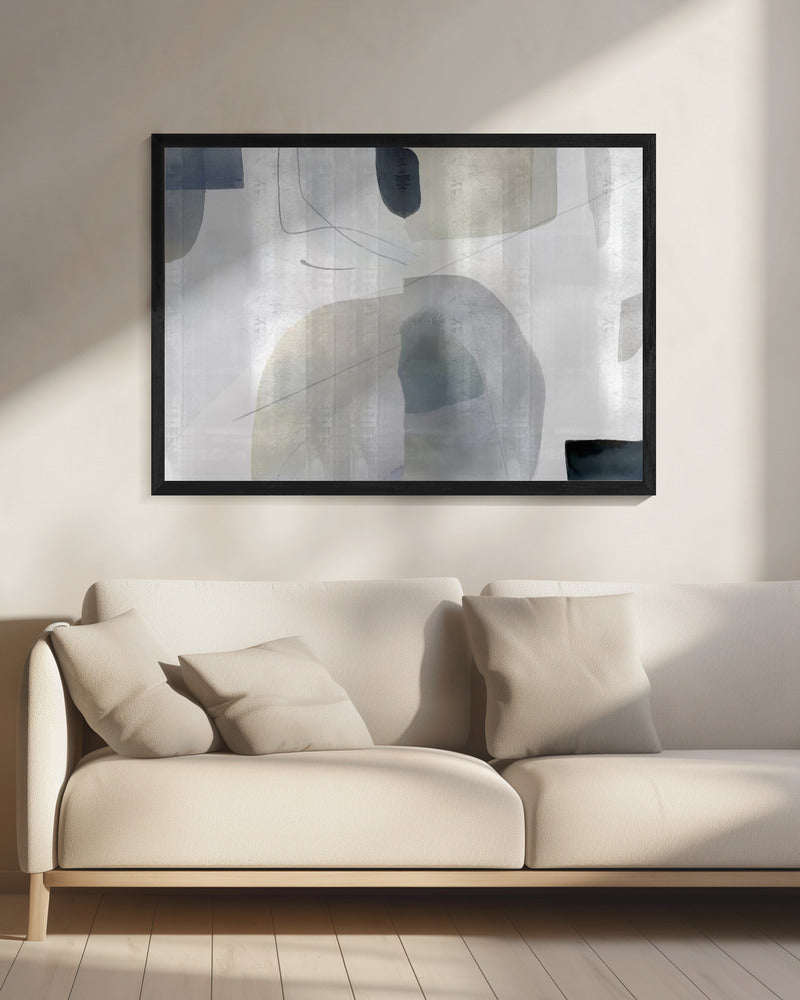 Soft Abstract Shapes 1 | Canvas