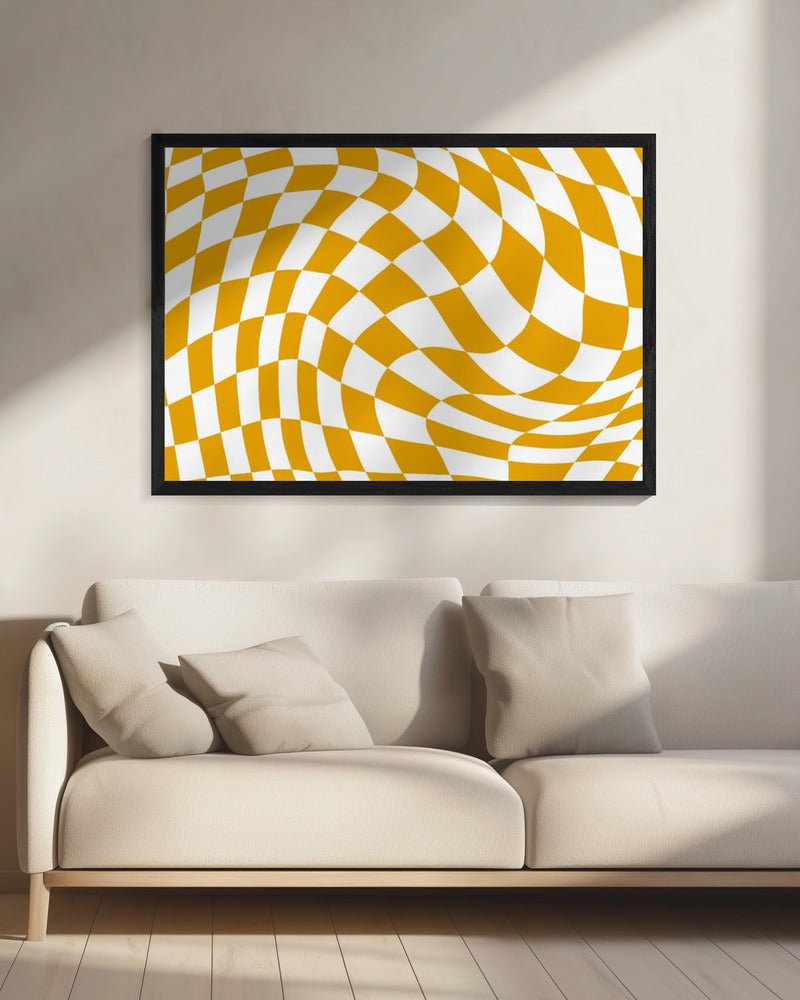 Yellow Checkerboard | Canvas