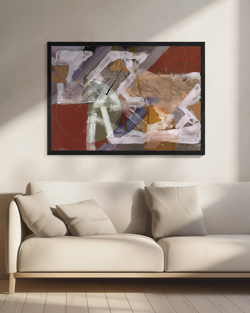 Abstract Circles and Textures 1 | Canvas