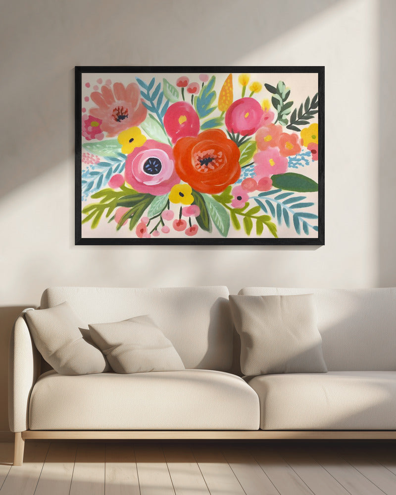 Whimsy Flower Bouquet | Canvas