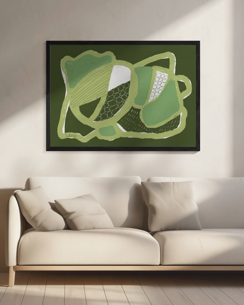 Green ABSTRACT | Canvas