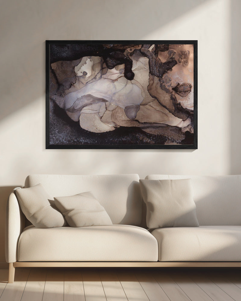 Earthy Tones and Swirling Patterns | Canvas