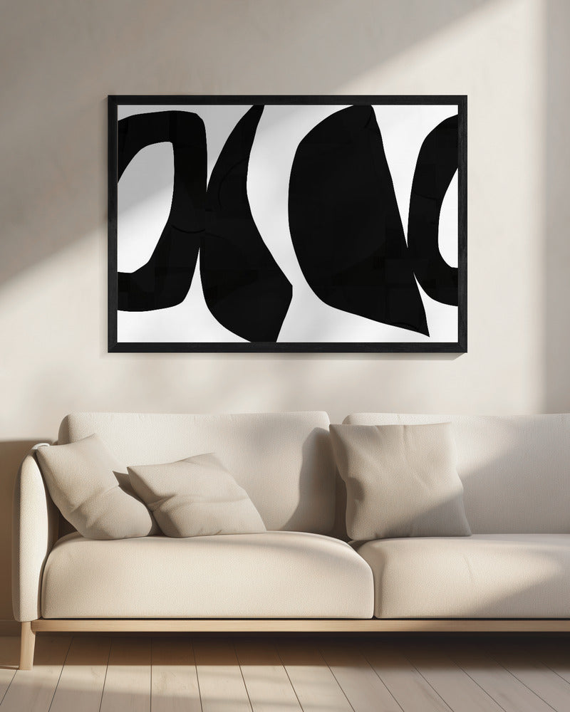 Big Black Shapes 1 | Canvas