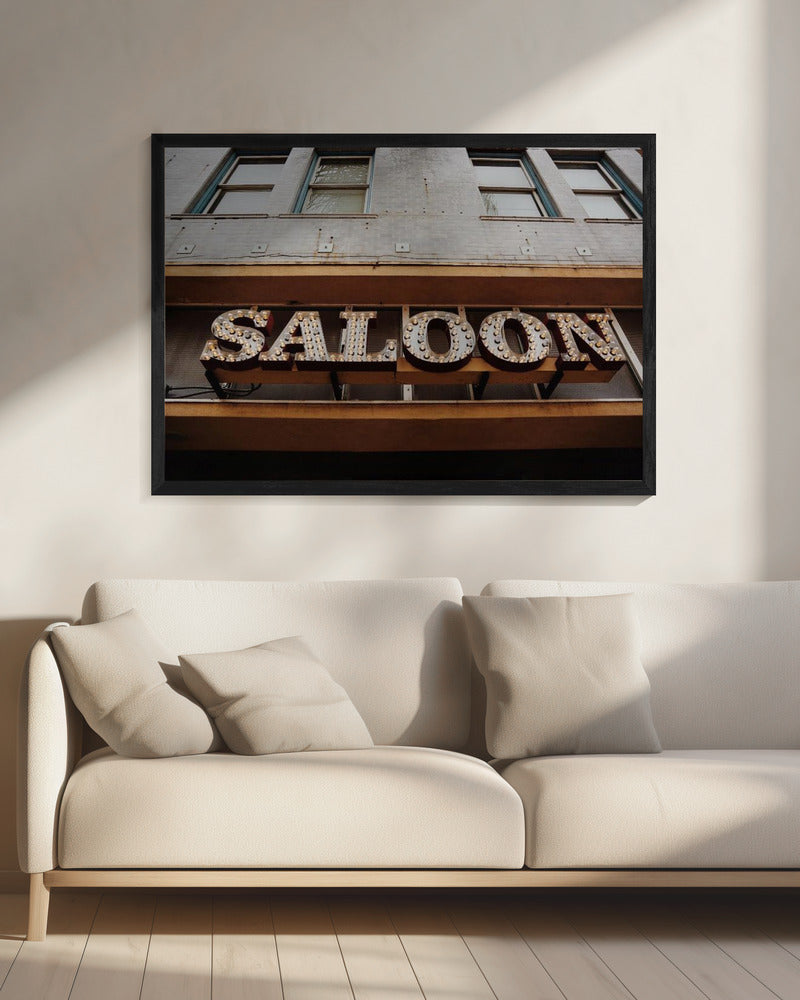 Vintage Saloon Sign | Canvas