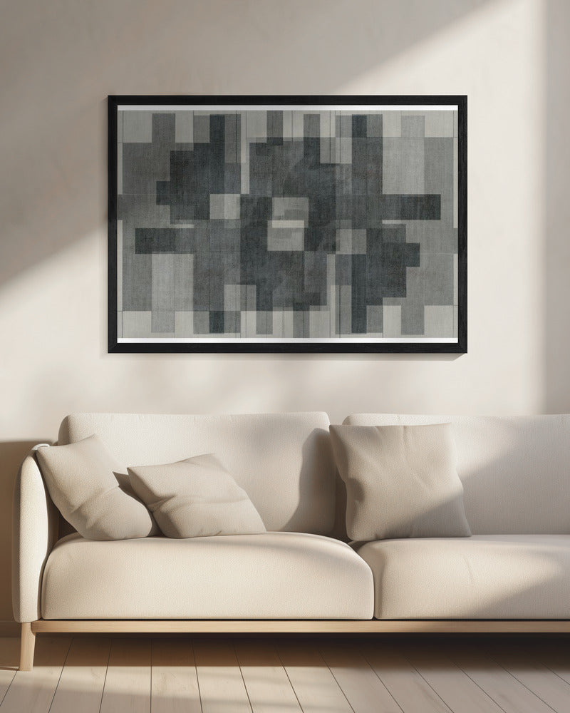 Mid Century Modern in Grayscale | Canvas