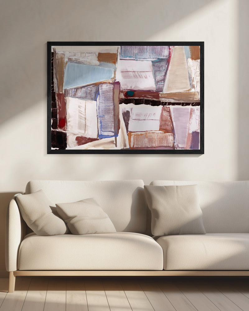 Constructed Abstraction Red | Canvas