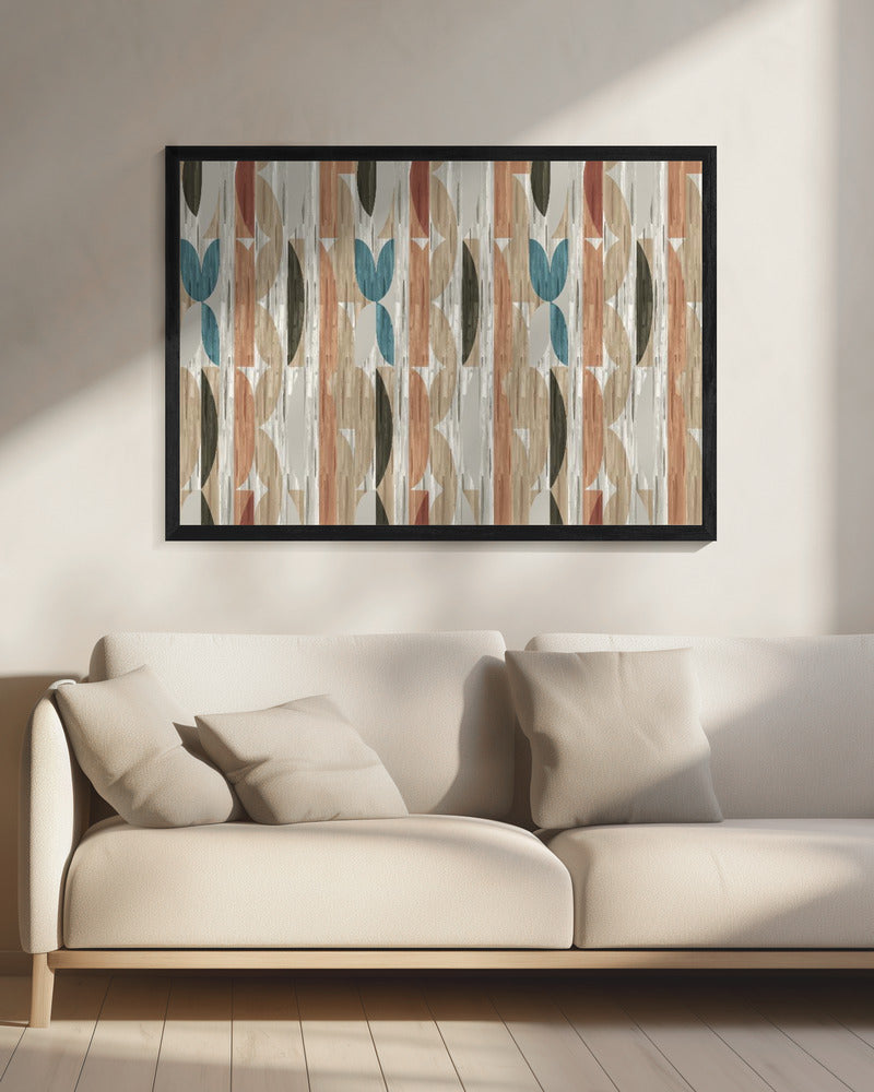 Retro Modern Shapes With Geometric Abstract Design | Canvas