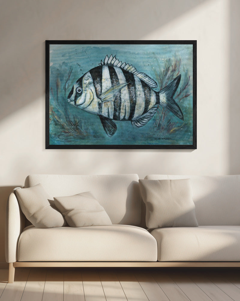 Striped Sea Beauty | Canvas