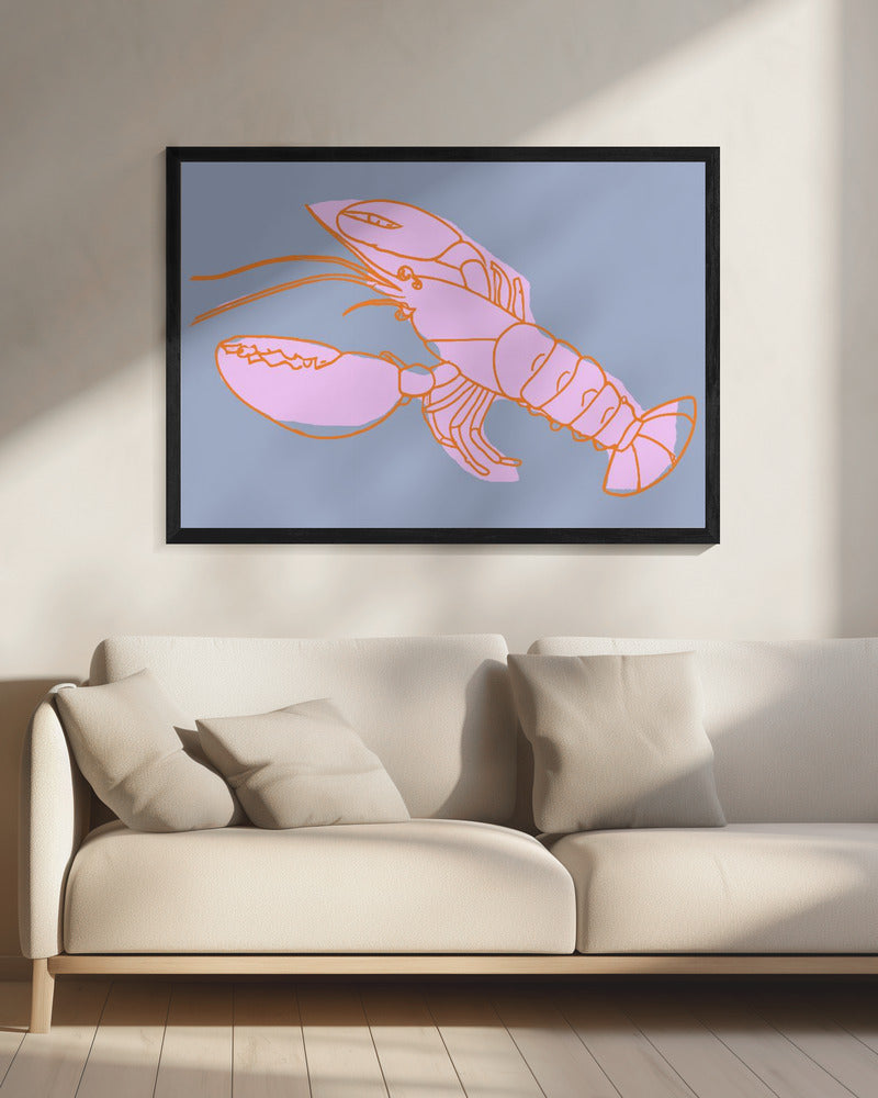 Neon Lobster Vibes | Canvas