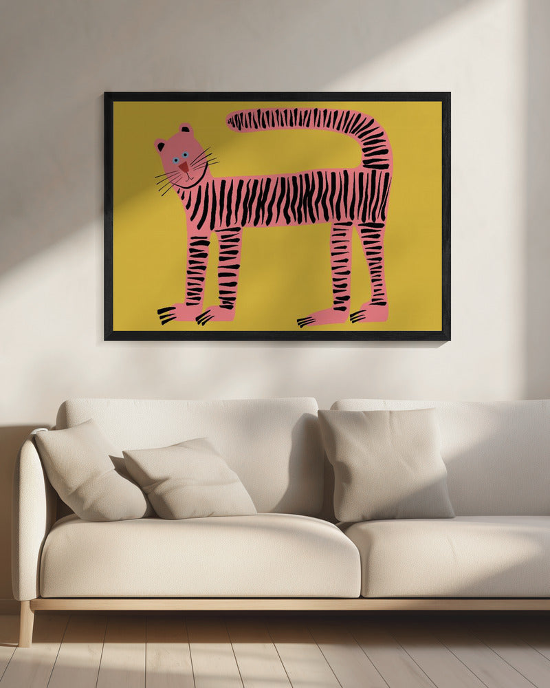 Tiger cat yellow | Canvas