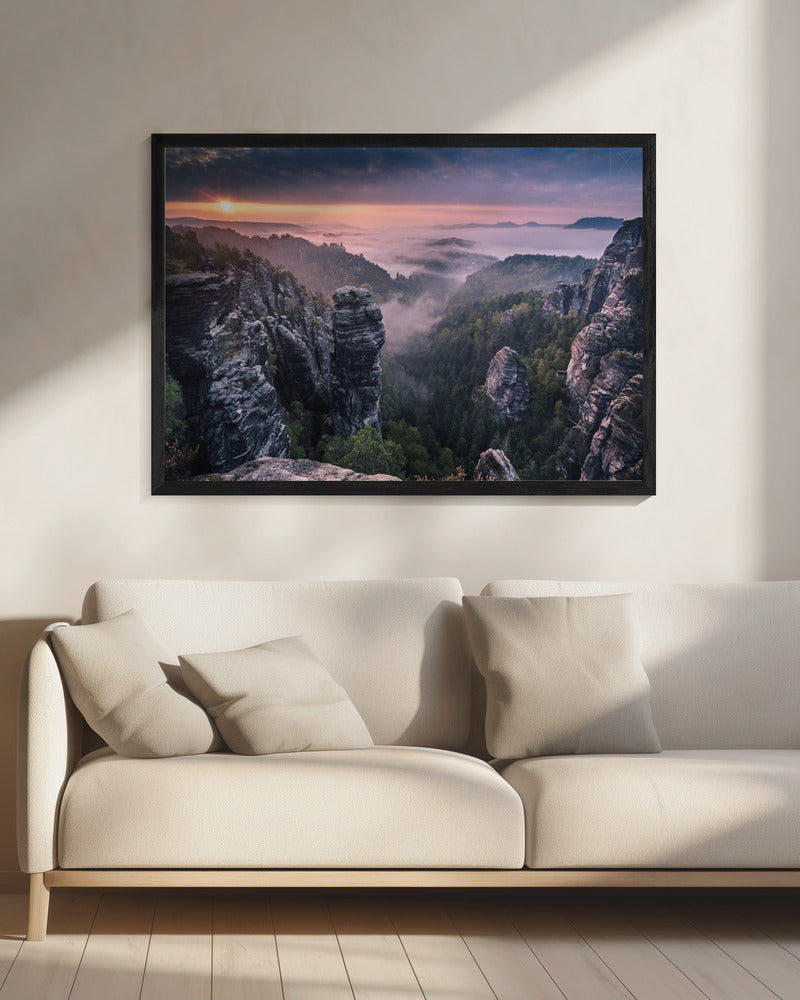 Sunrise on the Rocks | Canvas