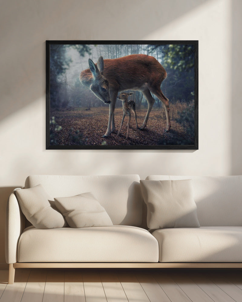 Mother and Fawn | Canvas