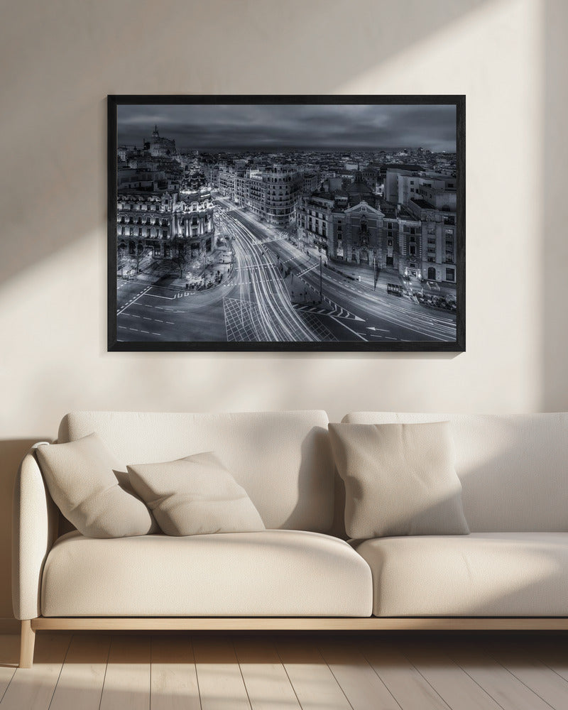 Madrid City Lights | Canvas