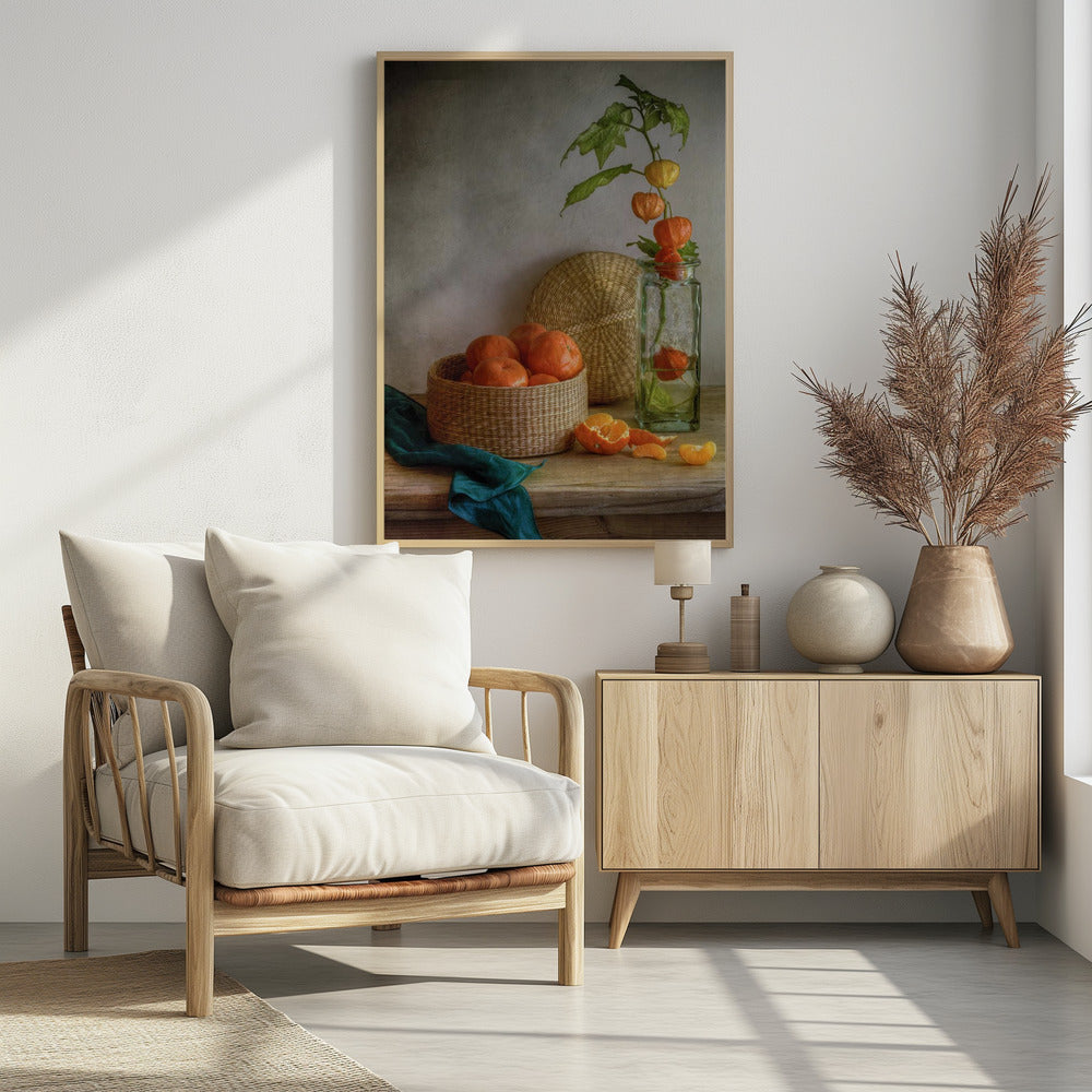 Still life with Clementines | Poster
