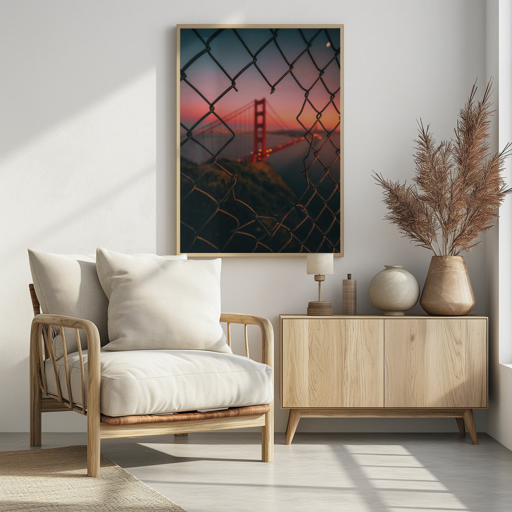 Golden Gate Caged | Poster