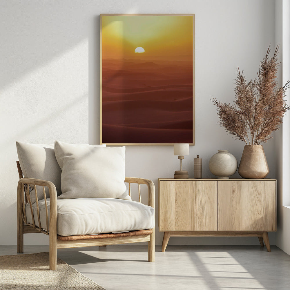 Sunset over Dunes | Poster