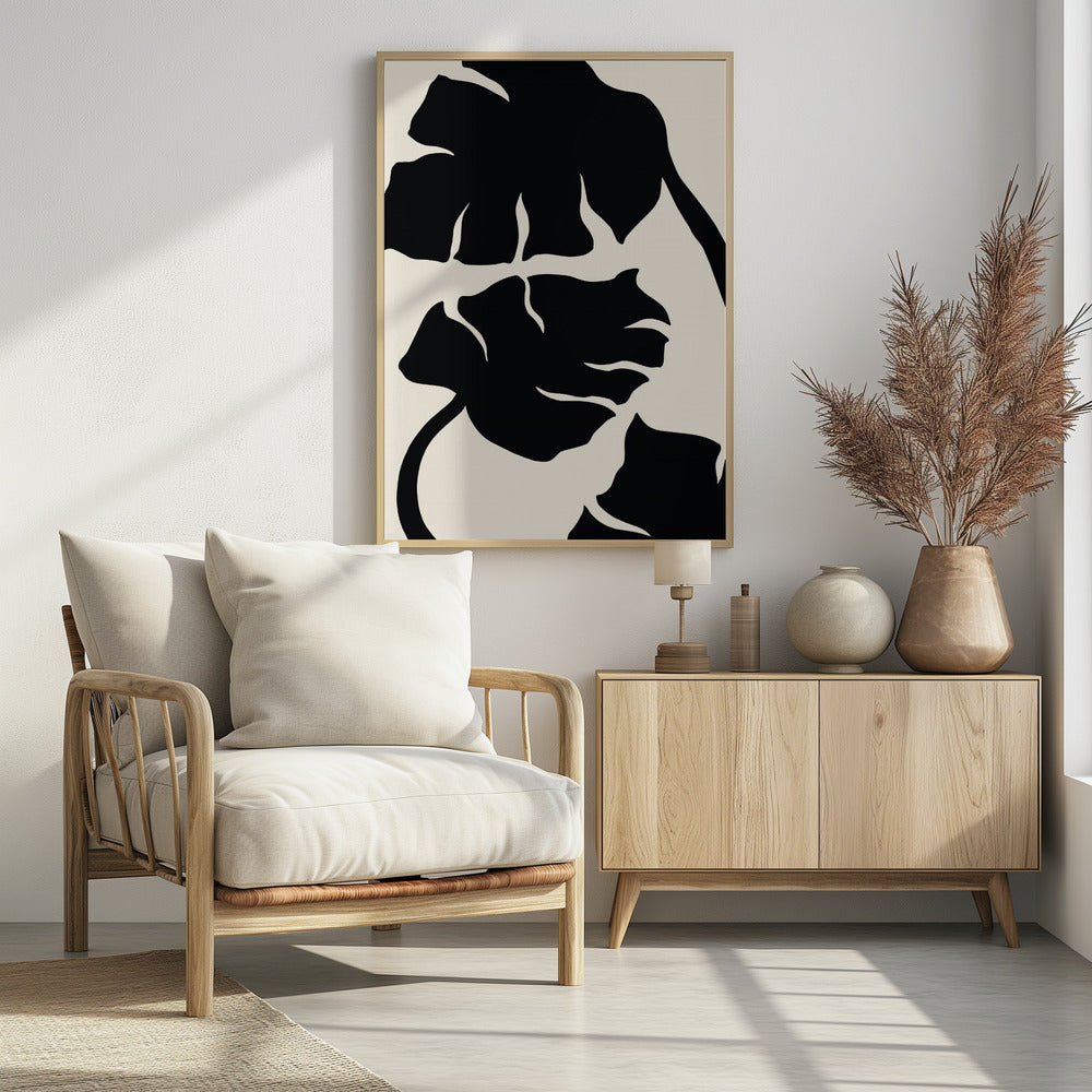Monstera Black | Poster