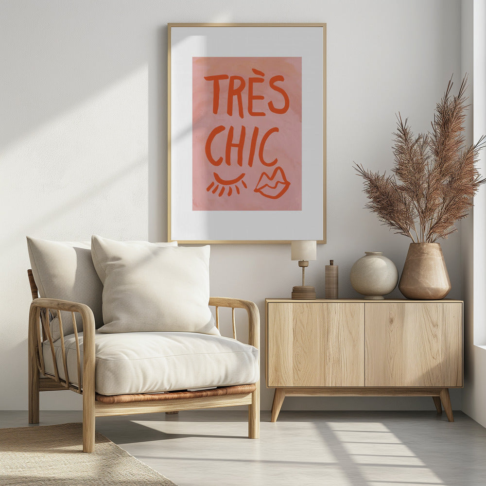 Très Chic Pink Frame | Poster