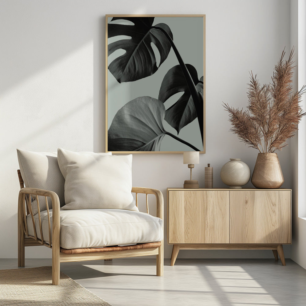 Monstera Teal 07 | Poster