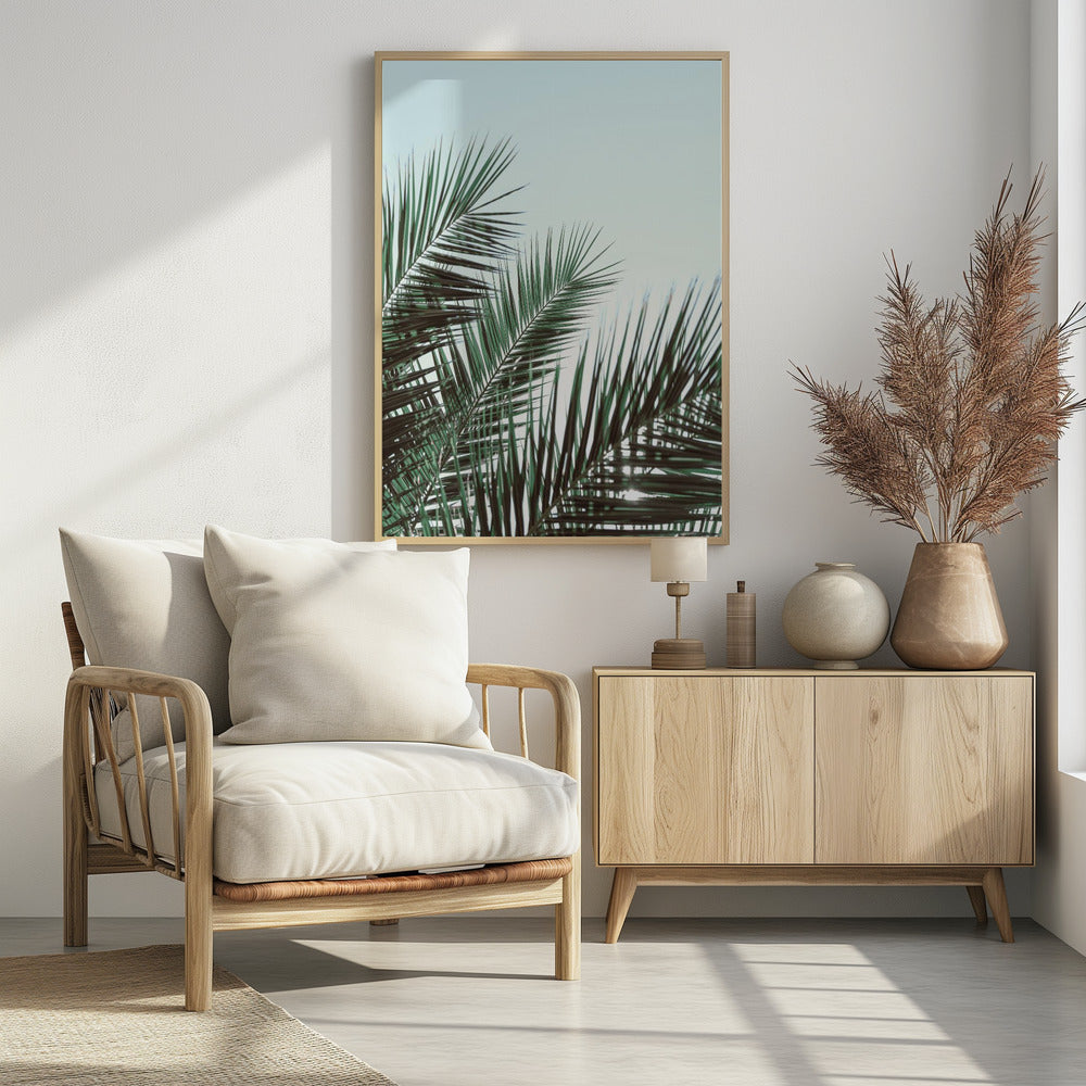 Palm leaves, sky_1 | Poster