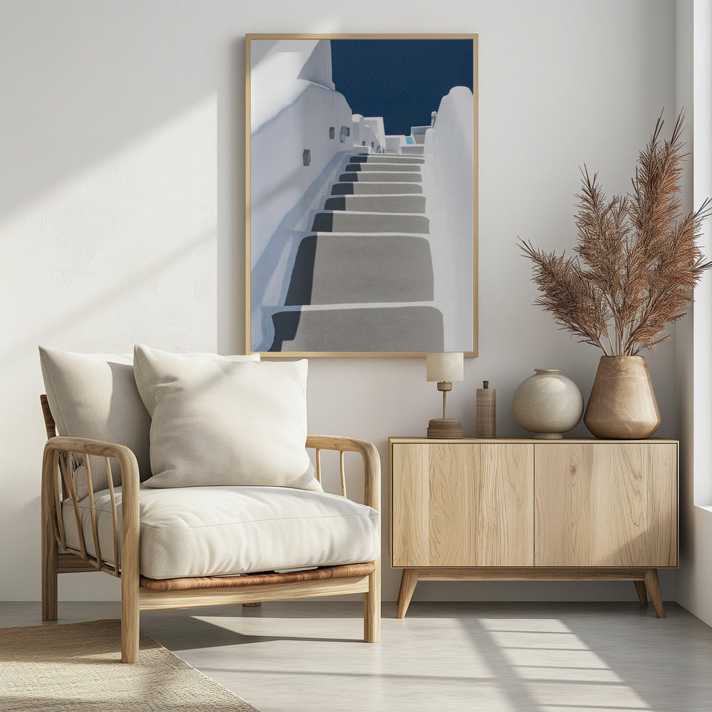 steps to pool and sea | Poster