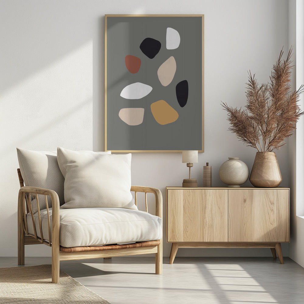 Earthy Shapes Dance | Poster