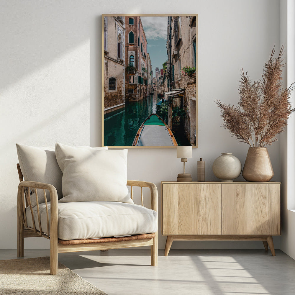 Boat on the river | Poster