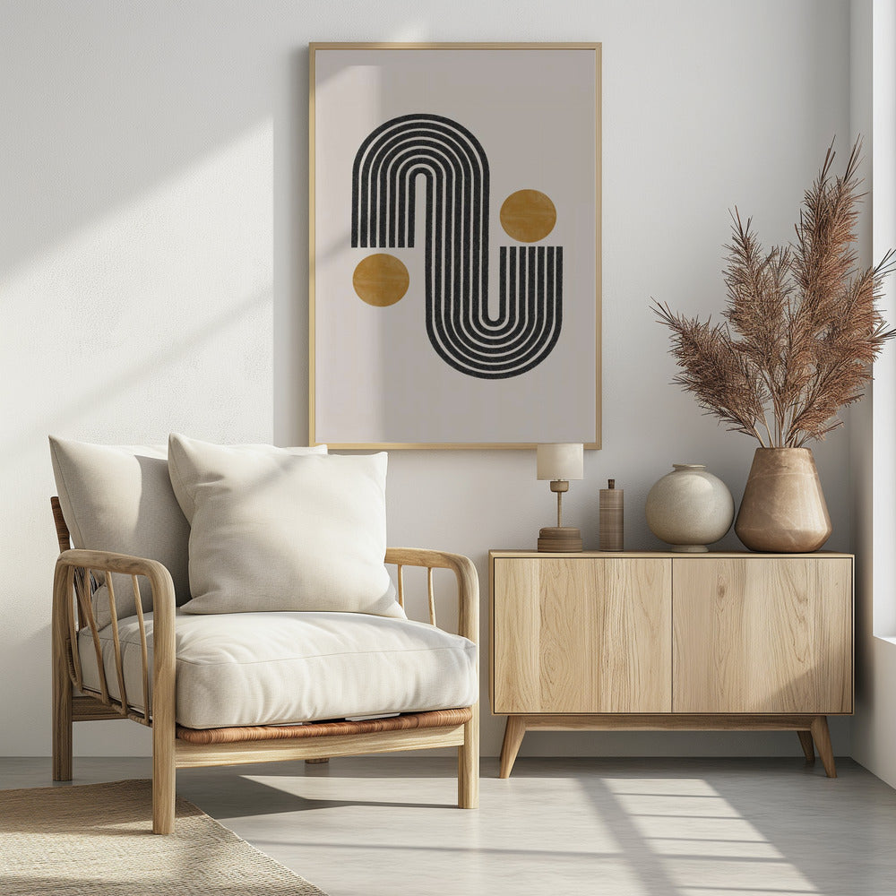 Curved Lines Harmony | Poster
