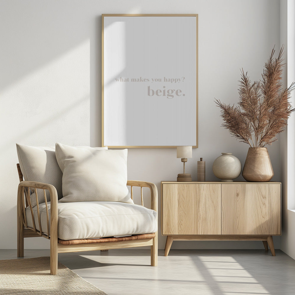 Beige Bliss Inquiry | Poster