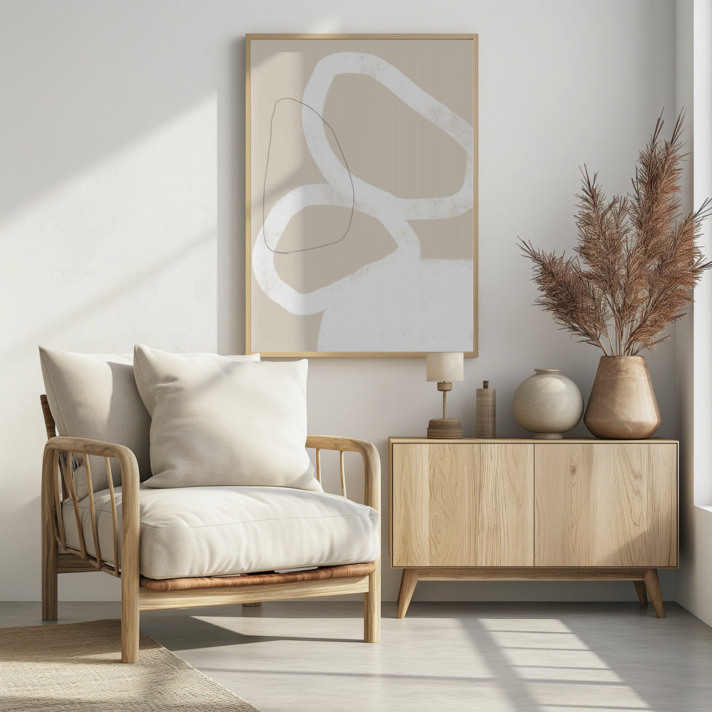 Intertwined Organic Shapes | Poster