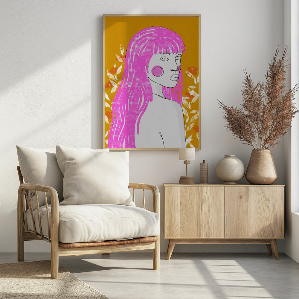 Pink Whisper Gaze | Poster